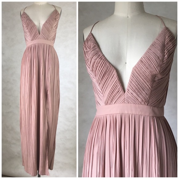 NEW Stylestalker Plunge SLIP EVENING GOWN W/ SLIT - Picture 2 of 4